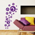 WA079 Wandtattoo RETRO DOTS Wandaufkleber Wandsticker