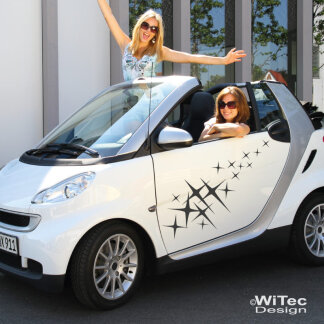 Autoaufkleber Sterne Dekor smart