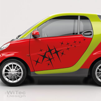 Autoaufkleber Sterne Dekor smart