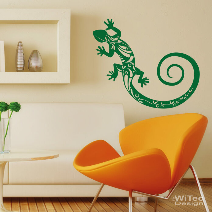 Wandaufkleber GEKKO Gecko Wandtattoo Echse