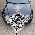 AA125 Aufkleber DRACHE Drachen Dragon Motorhaube