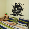 Wandaufkleber Piratenschiff Wandtattoo