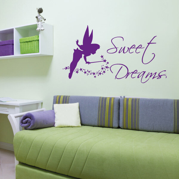 Kinderzimmer Elfe Sweet Dreams Sterne Wandtattoo