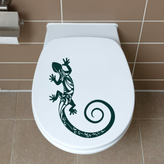 WC-Aufkleber GECKO gekko WC Klodeckel Bad