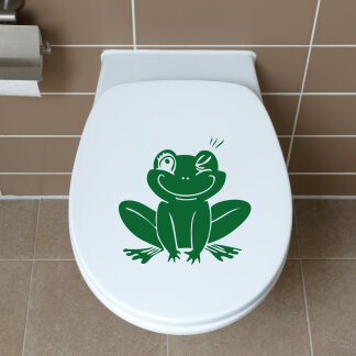 WC-Aufkleber FROSCH