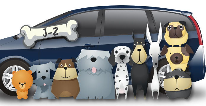 Hundeaufkleber JZ abc-aufkleber.de